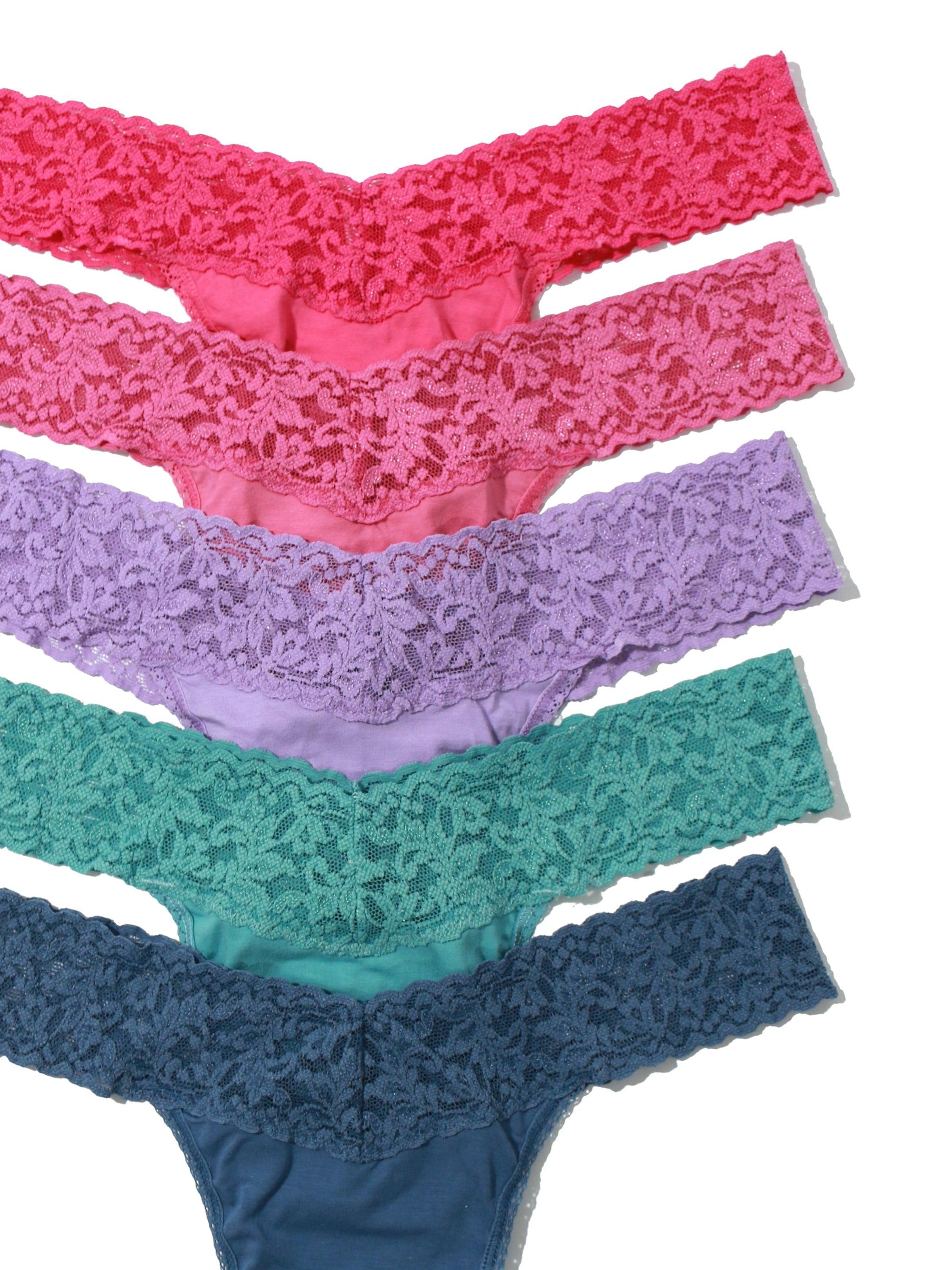 Holiday Cotton 5 Pack Original Rise Thongs Sale