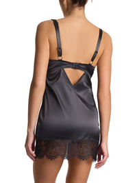 Lexi Wood X Hanky Panky Cindy Mini Slip Dress Black - Black Friday Sale