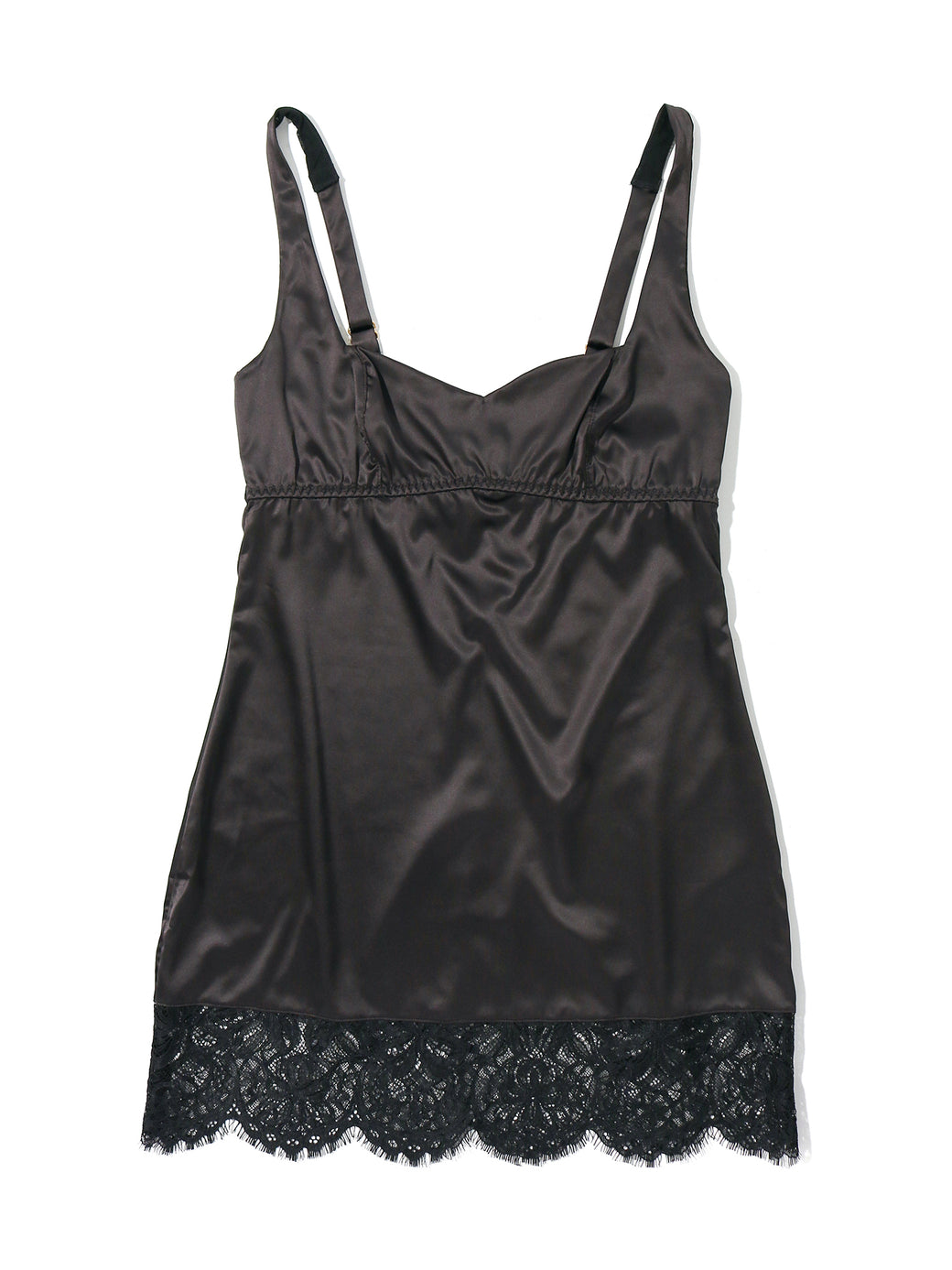 Lexi Wood X Hanky Panky Cindy Mini Slip Dress Black - Black Friday Sale
