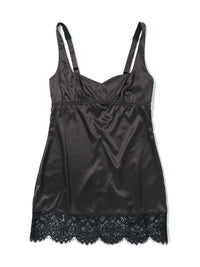 Lexi Wood X Hanky Panky Cindy Mini Slip Dress Black - Black Friday Sale