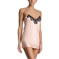 Lexi Wood X Hanky Panky Diane Silk Slip Dress Lexi Blush/Black Sale
