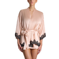 Blush Pink Silk Robe