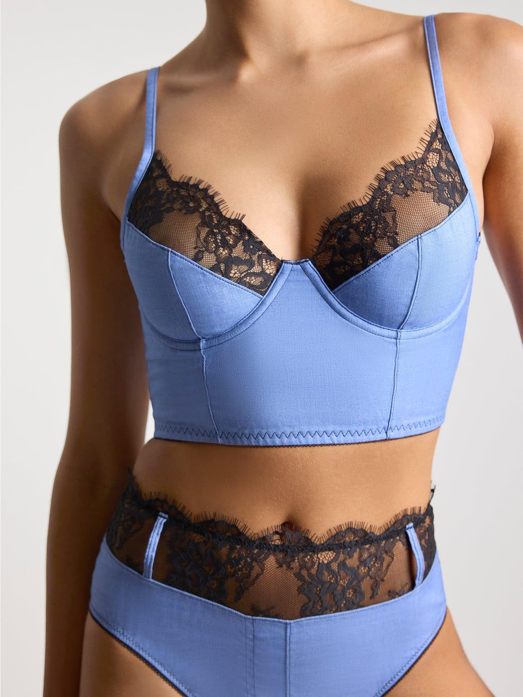 Lexi Wood X Hanky Panky Katrina Longline Bra Denim Sale
