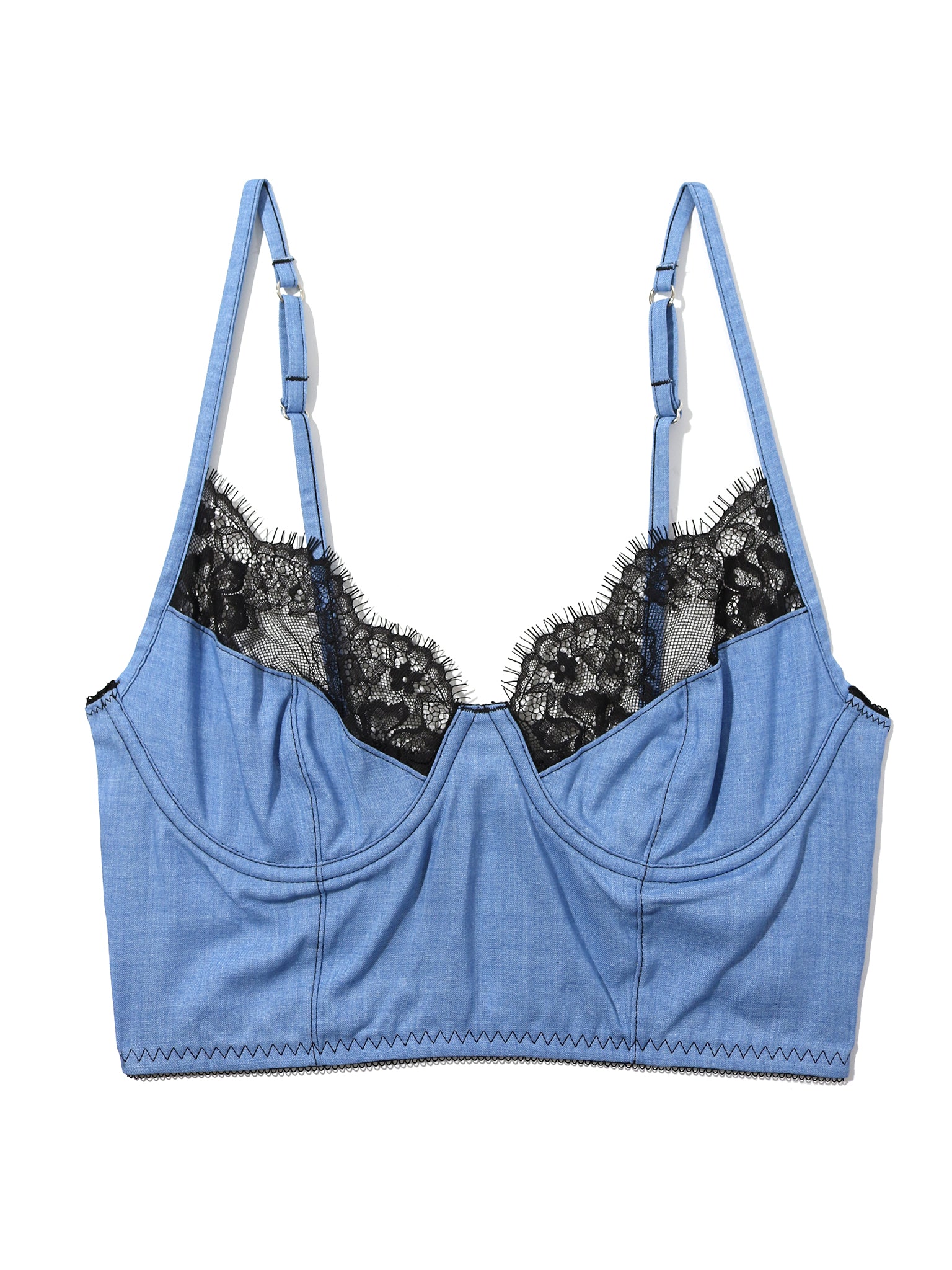 Lexi Wood X Hanky Panky Katrina Longline Bra Denim Sale
