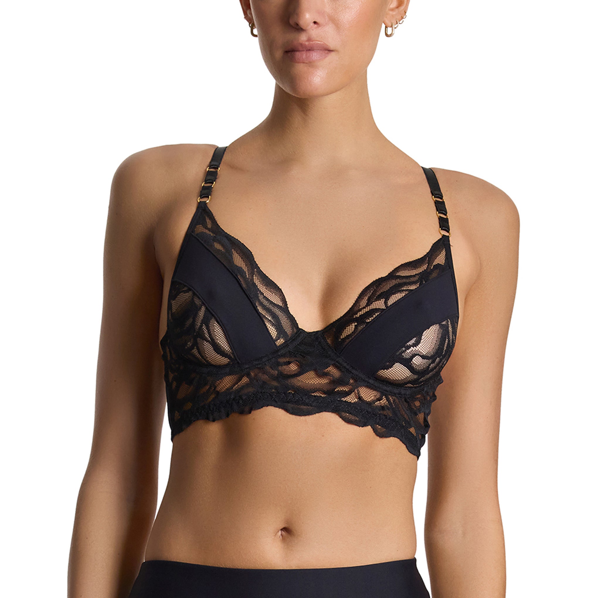 Lexi Wood X Hanky Panky Tiffany Unlined Bra Black Sale