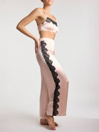 Lexi Wood X Hanky Panky Victoria Silk Bralette Blush/Black Sale