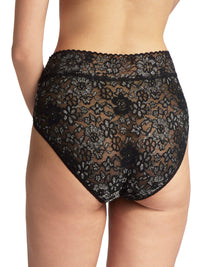 Lurex Daily Lace French Brief Black