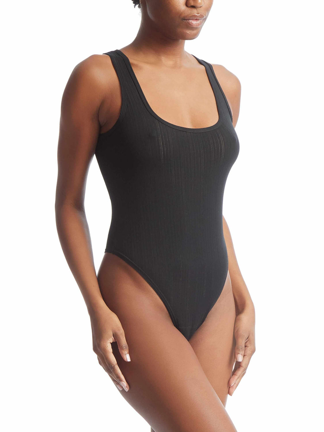 MellowLuxe™ Square Neck Bodysuit Black Sale