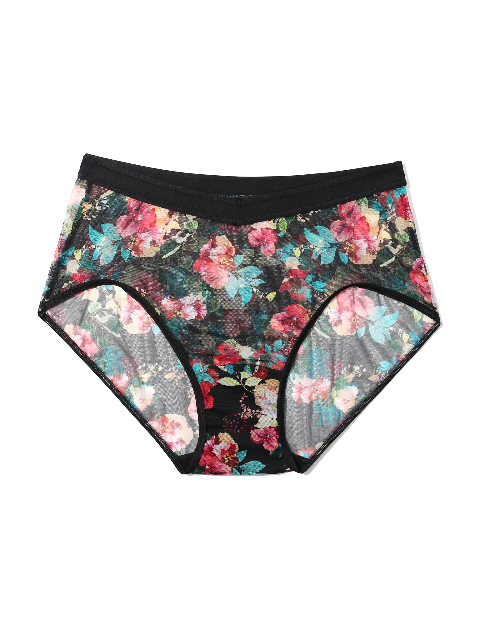 Mesh High Cut French Brief Botanic Romantic | Hanky Panky Mesh High Cut French Brief Botanic Romantic | Hanky Panky