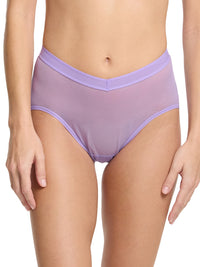 Mesh High Cut French Brief Grape Juice Purple  Black Friday Sale