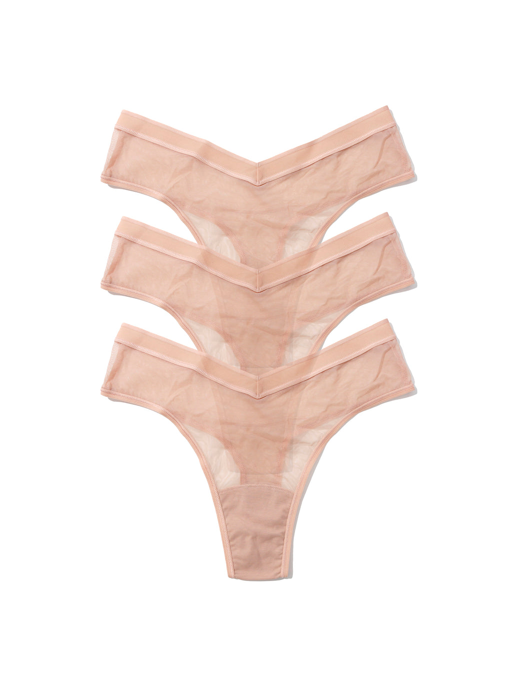 Mesh High Cut Thong 3 Pack Black Friday Sale