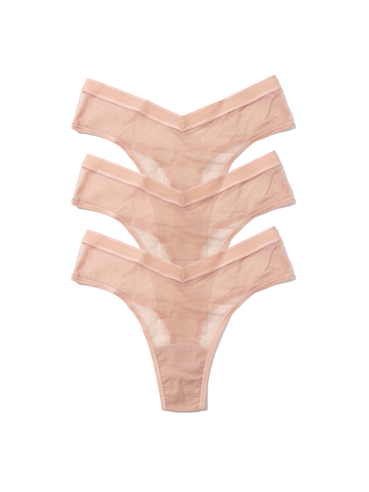 Mesh High Cut Thong 3 Pack Black Friday Sale