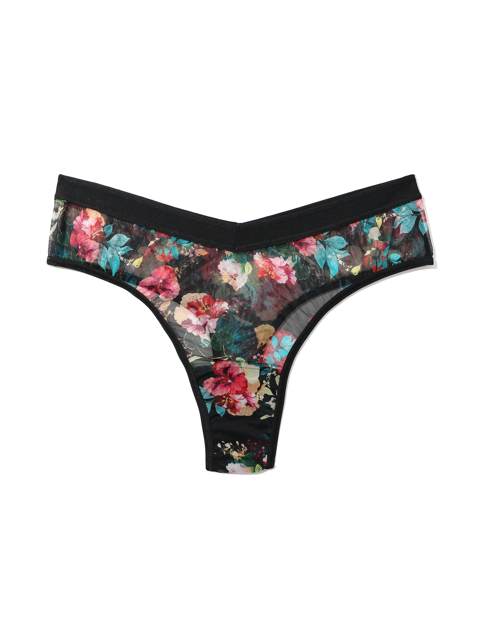 Mesh High Cut Thong Botanic Romantic