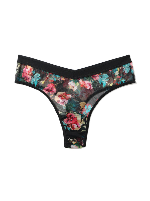Mesh High Cut Thong Botanic Romantic