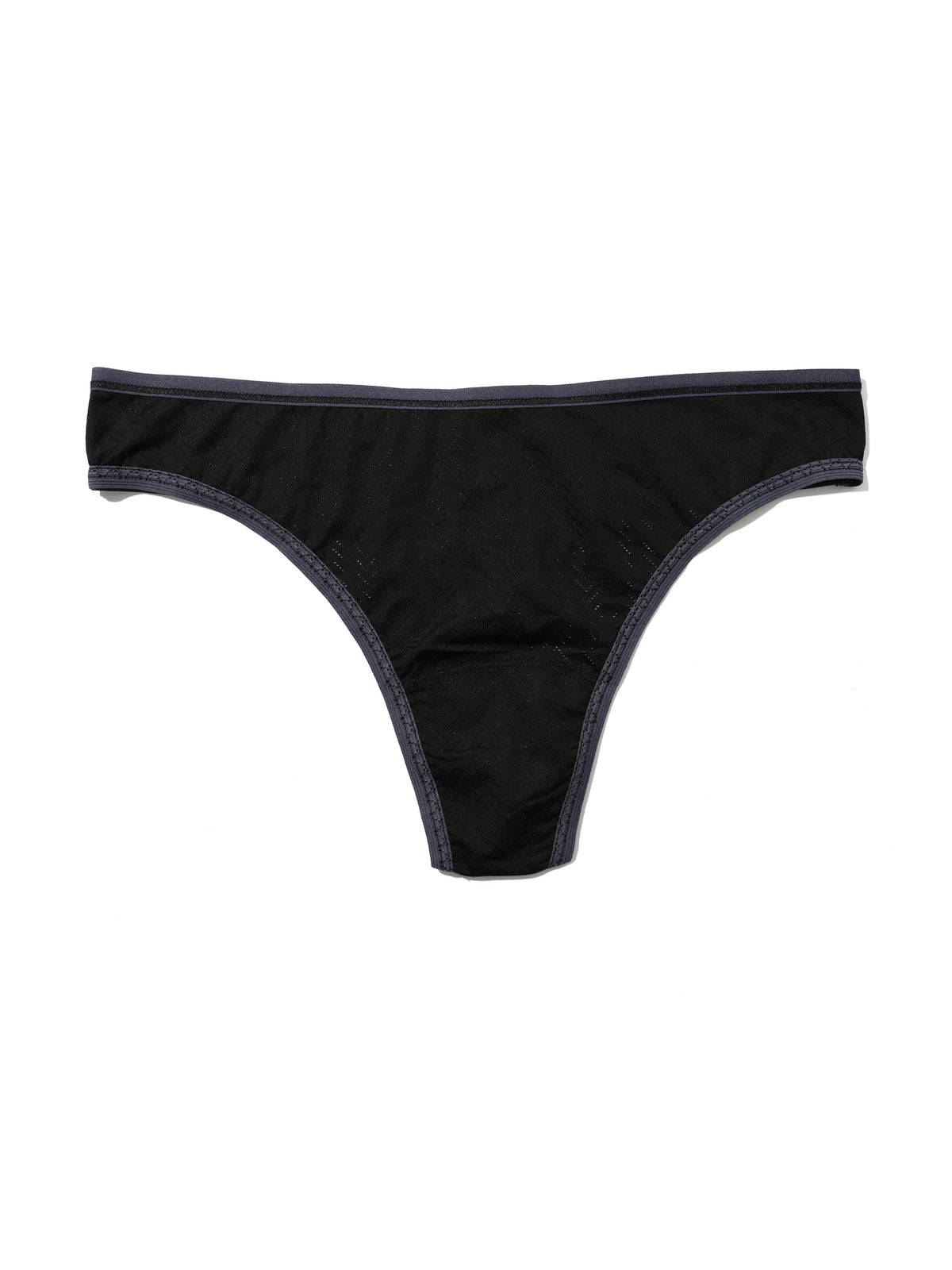 MoveCalm™ Natural Rise Thong Black | Hanky Panky