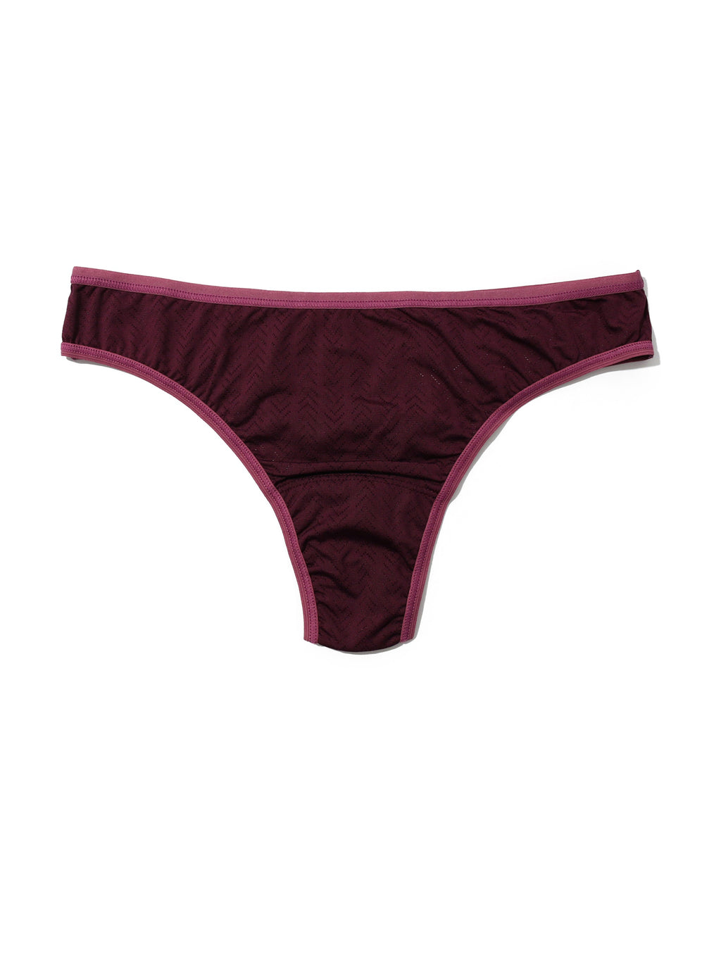 MoveCalm™ Natural Rise Thong Dried Cherry Red | Hanky Panky