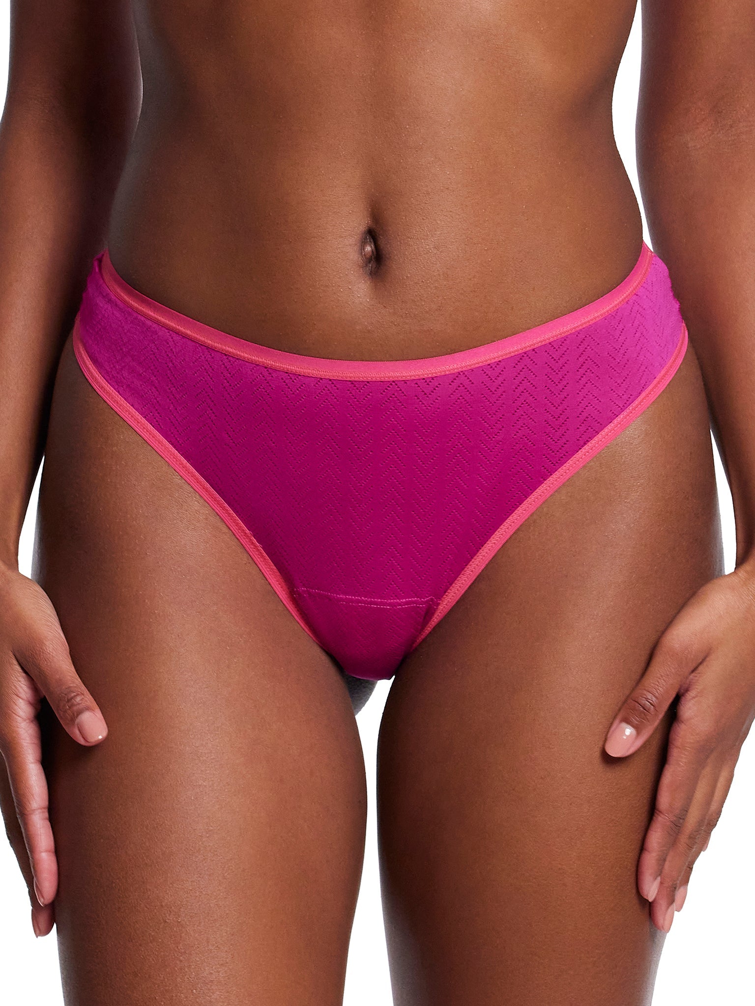 MoveCalm™ Natural Rise Thong Summer Plum Pink