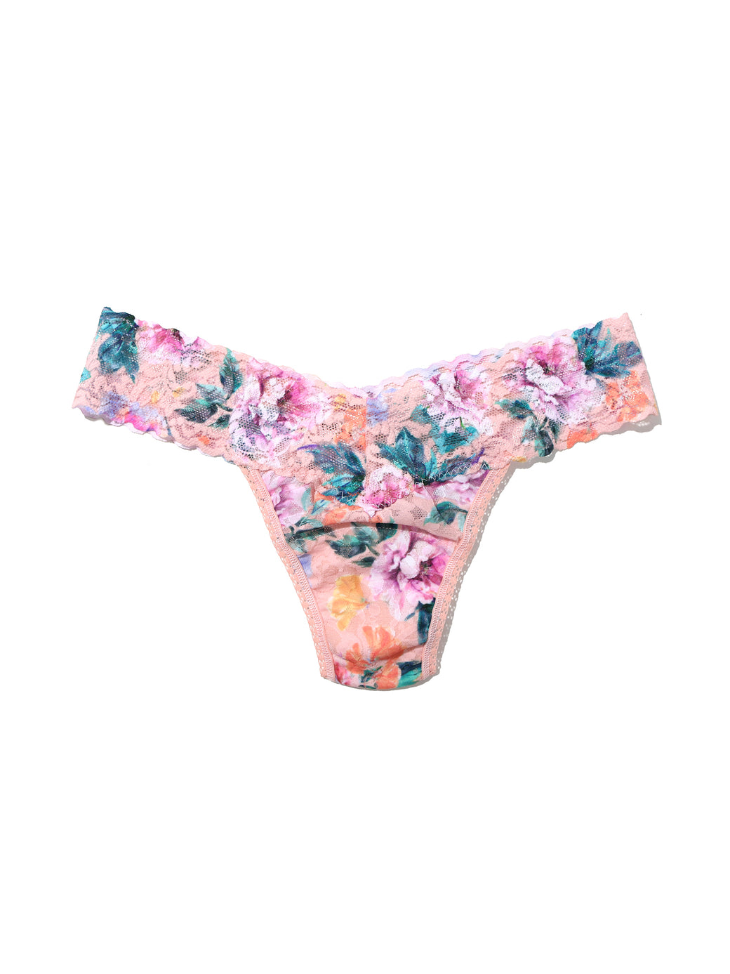 Petite Size Printed Signature Lace® Thong Buy Myself Flowers Sale