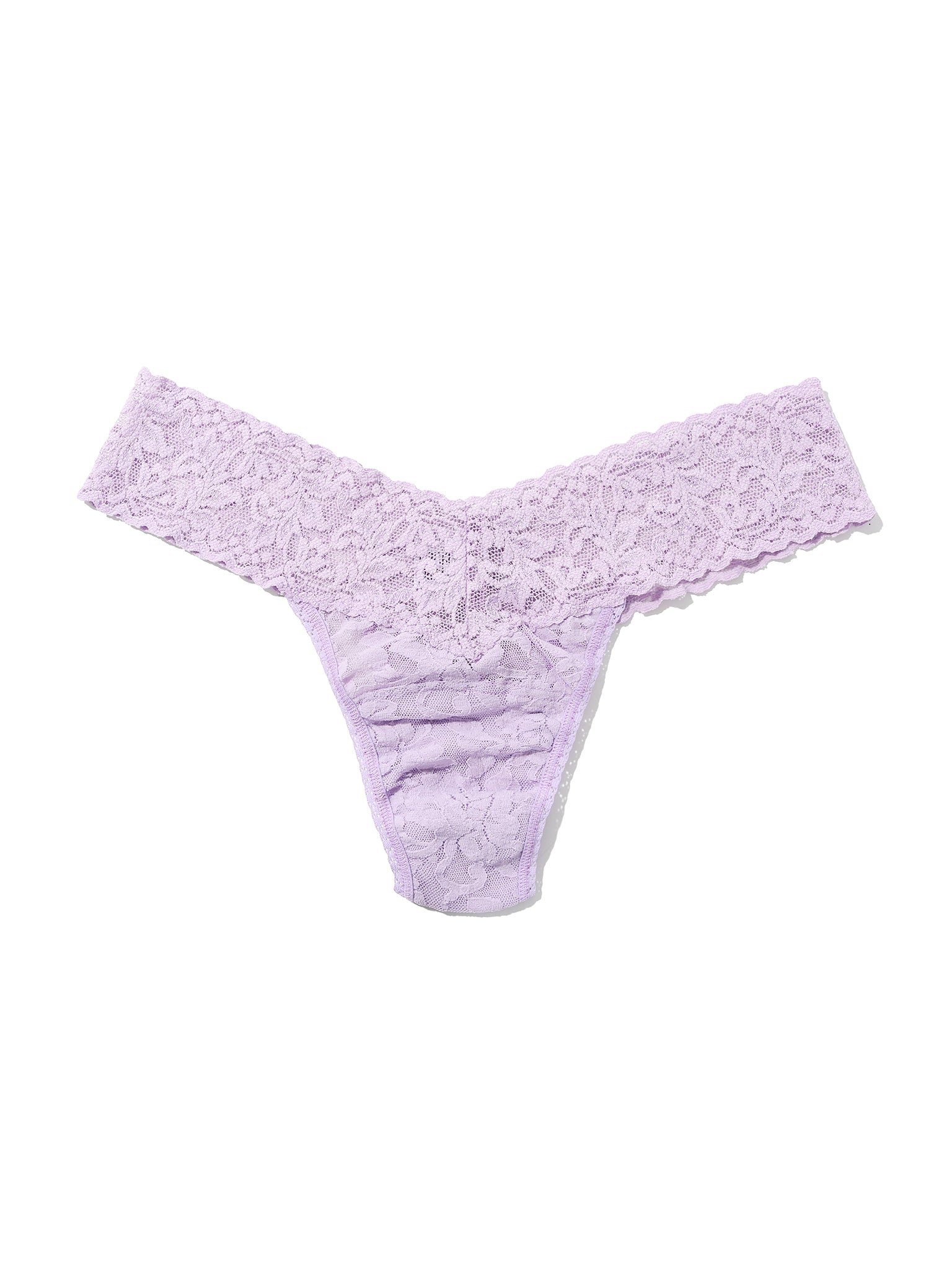 4911® Petite Size Signature Lace® Low Rise Thong Lavender Fields Purple Sale