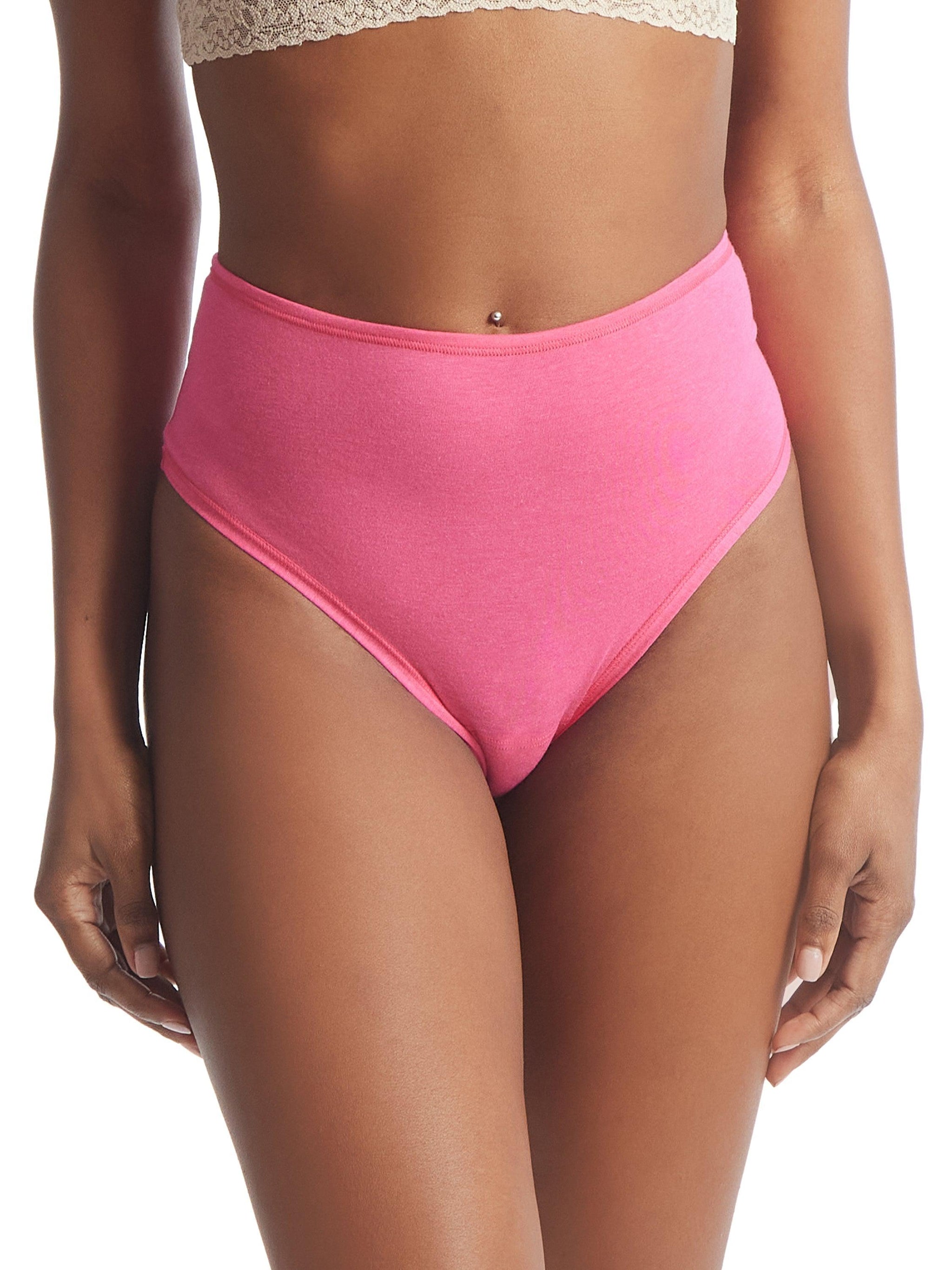 PlayStretch™ High Rise Thong Miami Pink