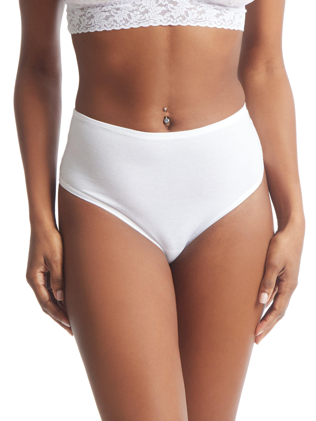PlayStretch™ High Rise Thong White