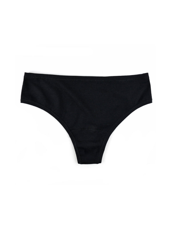 Microfiber Solid High Stretch No Show Thong Panty