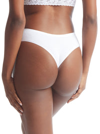 PlayStretch™ Natural Rise Thong White