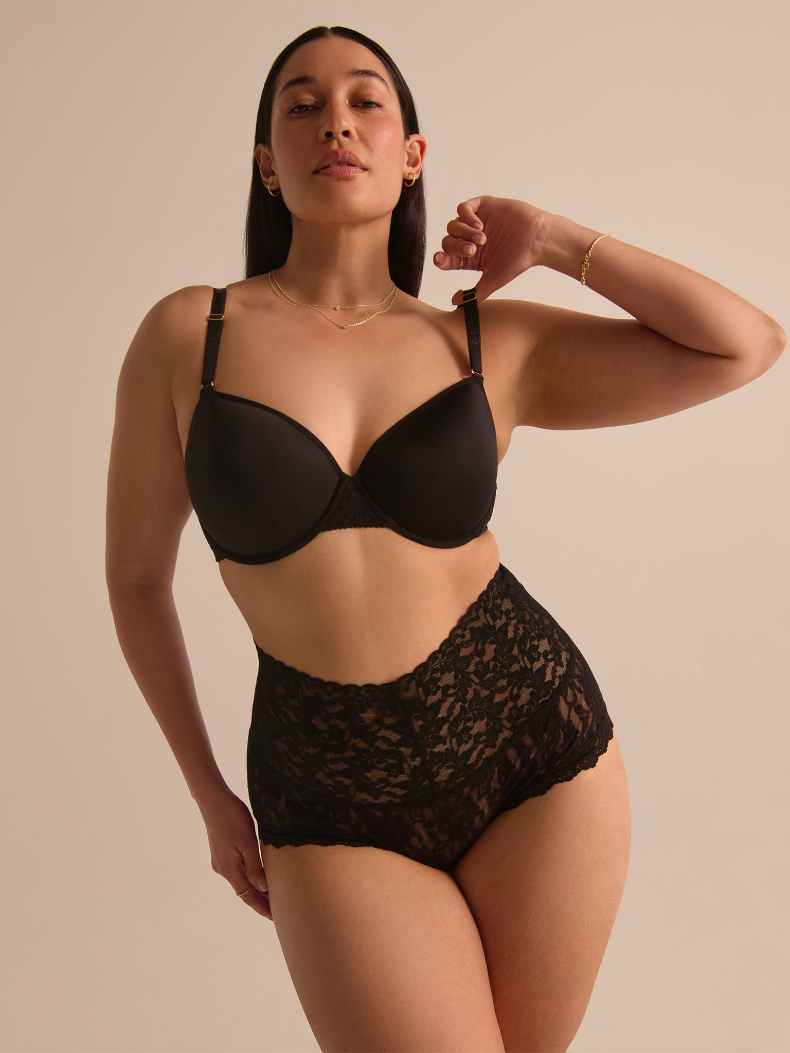 Plus Retro Boyshort Black Sale | Hanky Panky