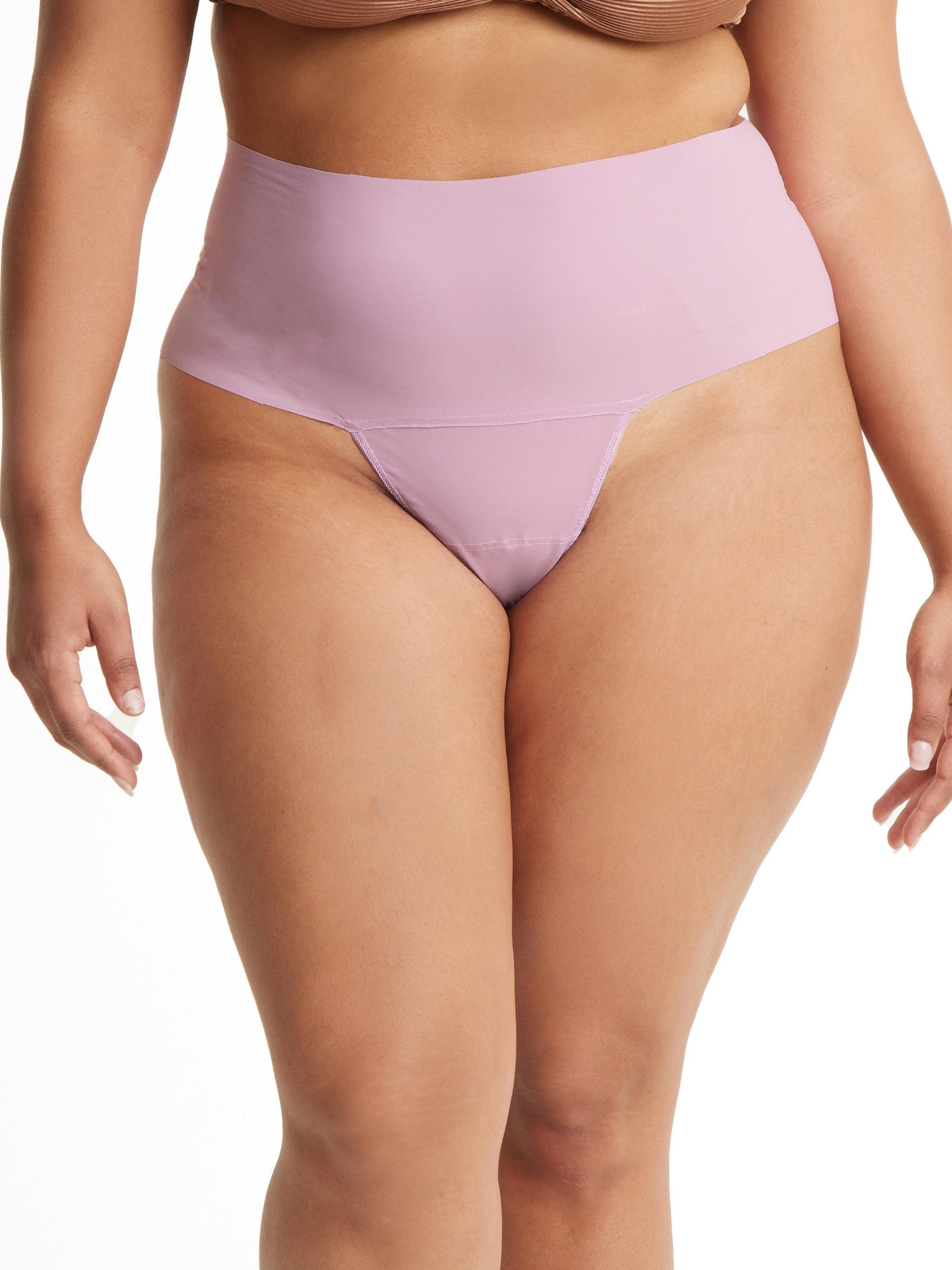 Plus Size BreatheSoft™ High Rise Thong Exclusive Provence Pink
