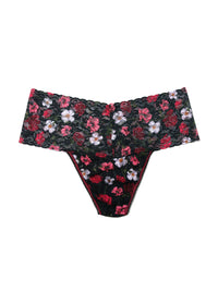 Plus Size Printed Retro Lace Thong Am I Dreaming