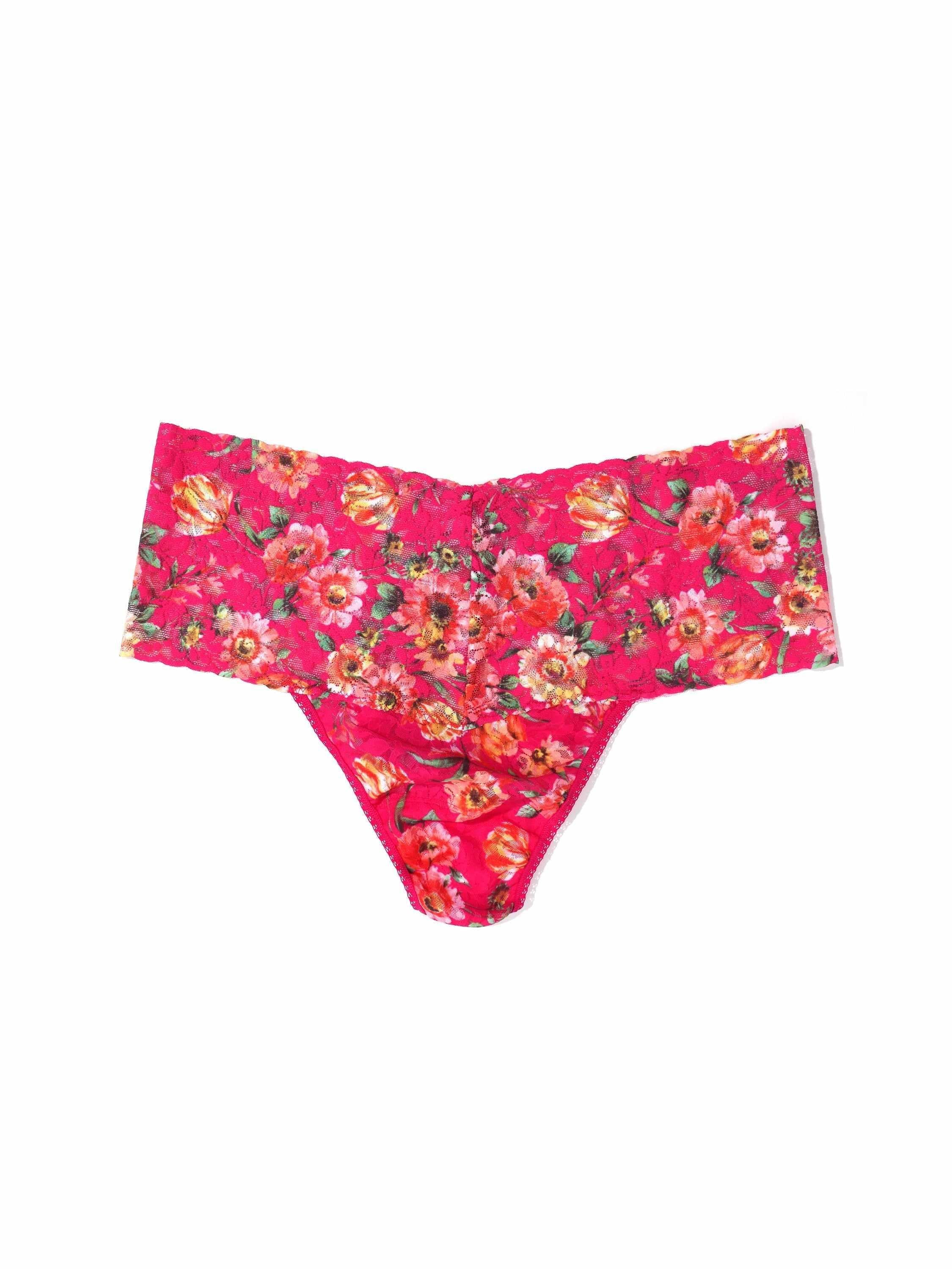 Plus Size Printed Retro Lace Thong La Vida Loca Sale