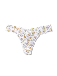 Plus Size Printed Signature Lace Thong Forever Gold