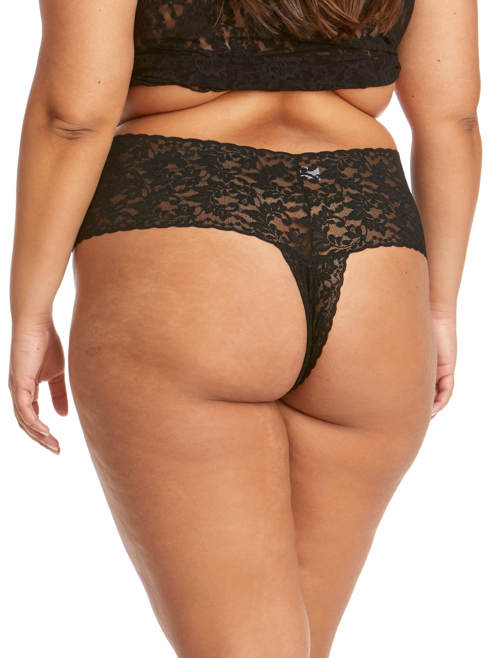 Exotic Open Crotch Lacy Thong - INFINITE LINX FASHION