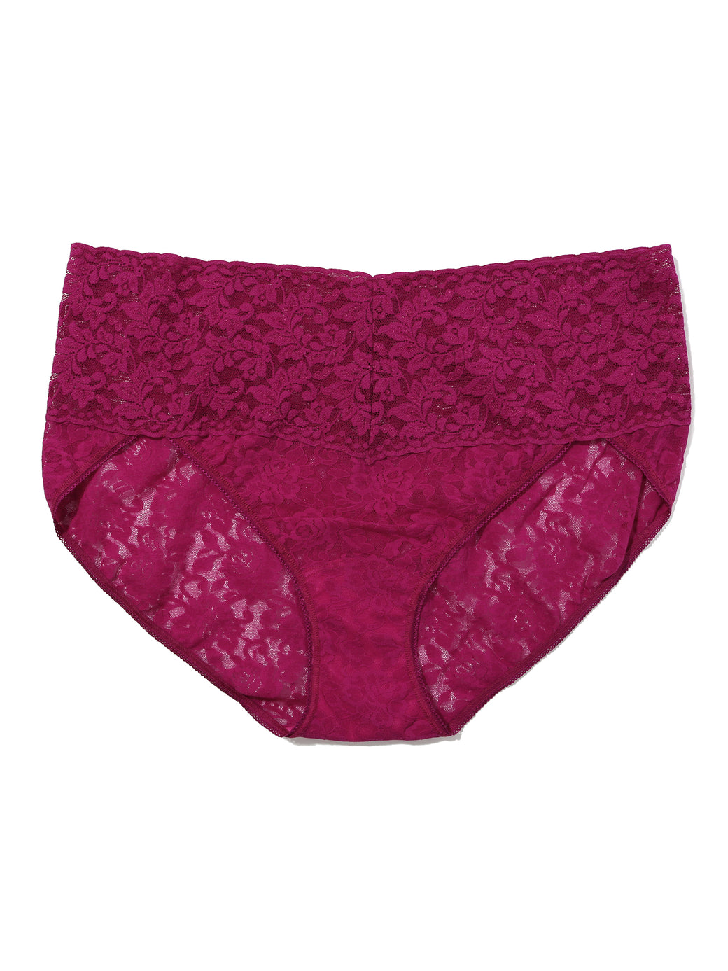 Plus Size Retro Lace V-Kini From The Vine Red