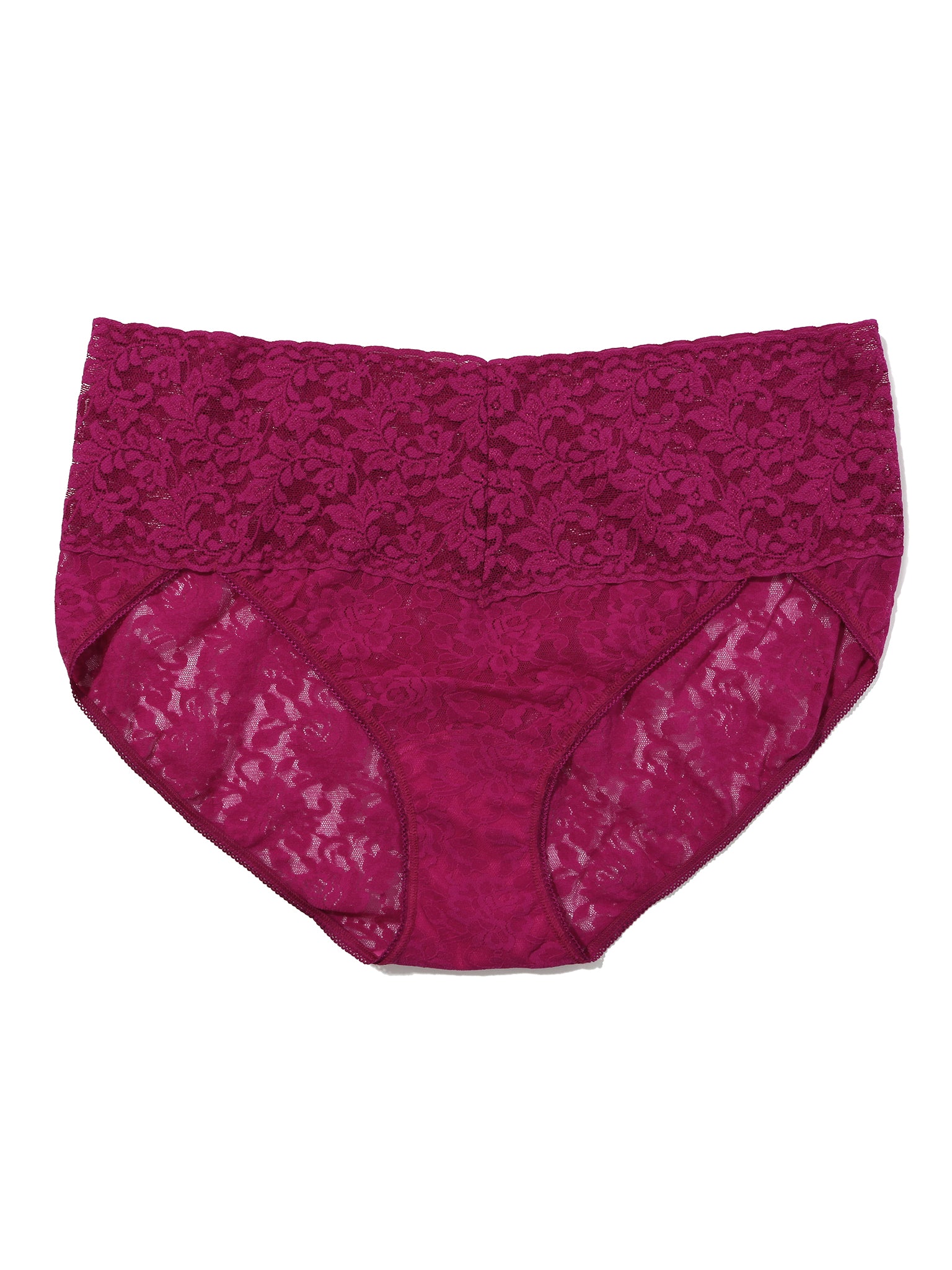 Plus Size Retro Lace V-Kini From The Vine Red