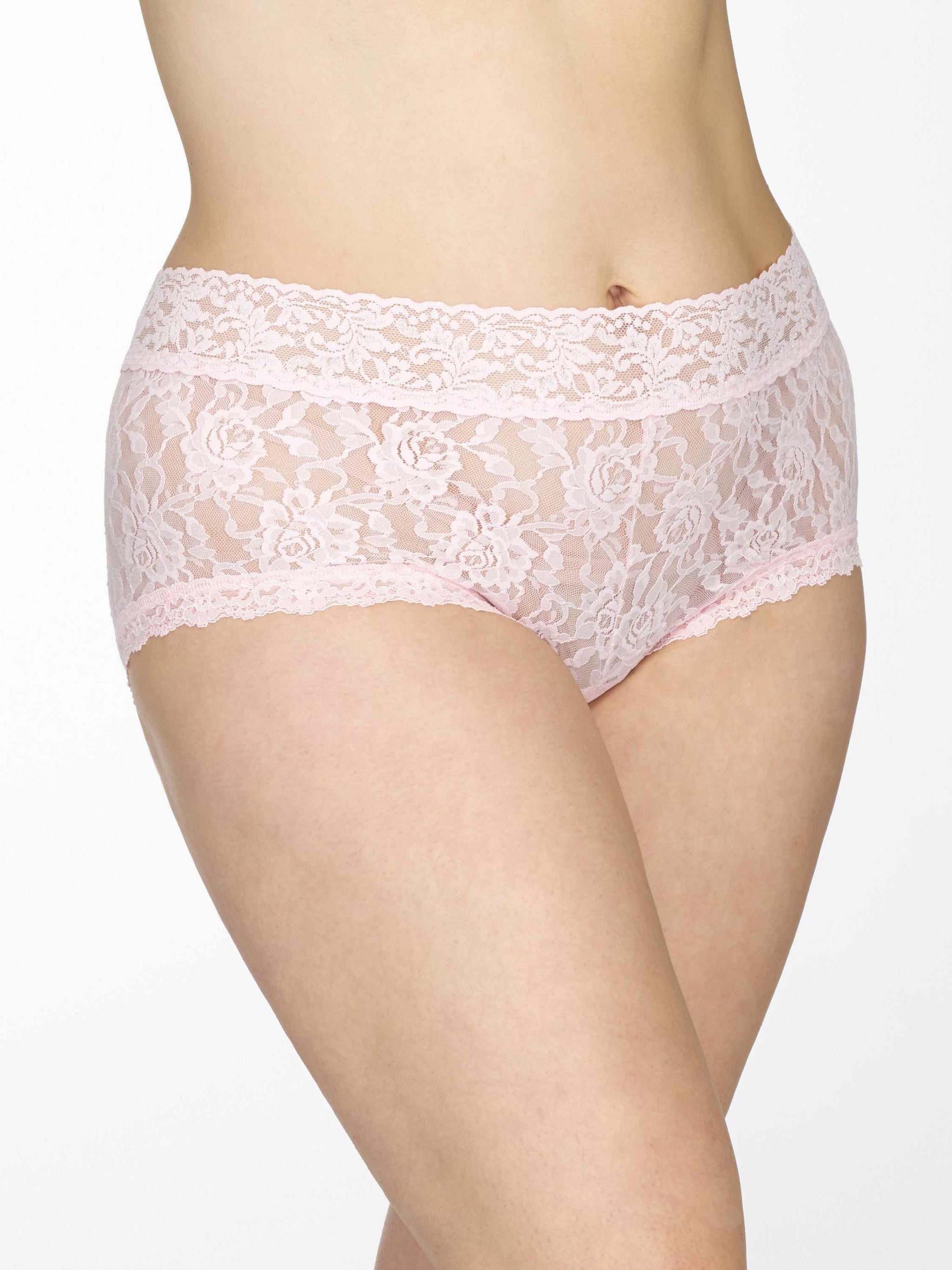 Plus Size Signature Lace® Boyshort Bliss Pink
