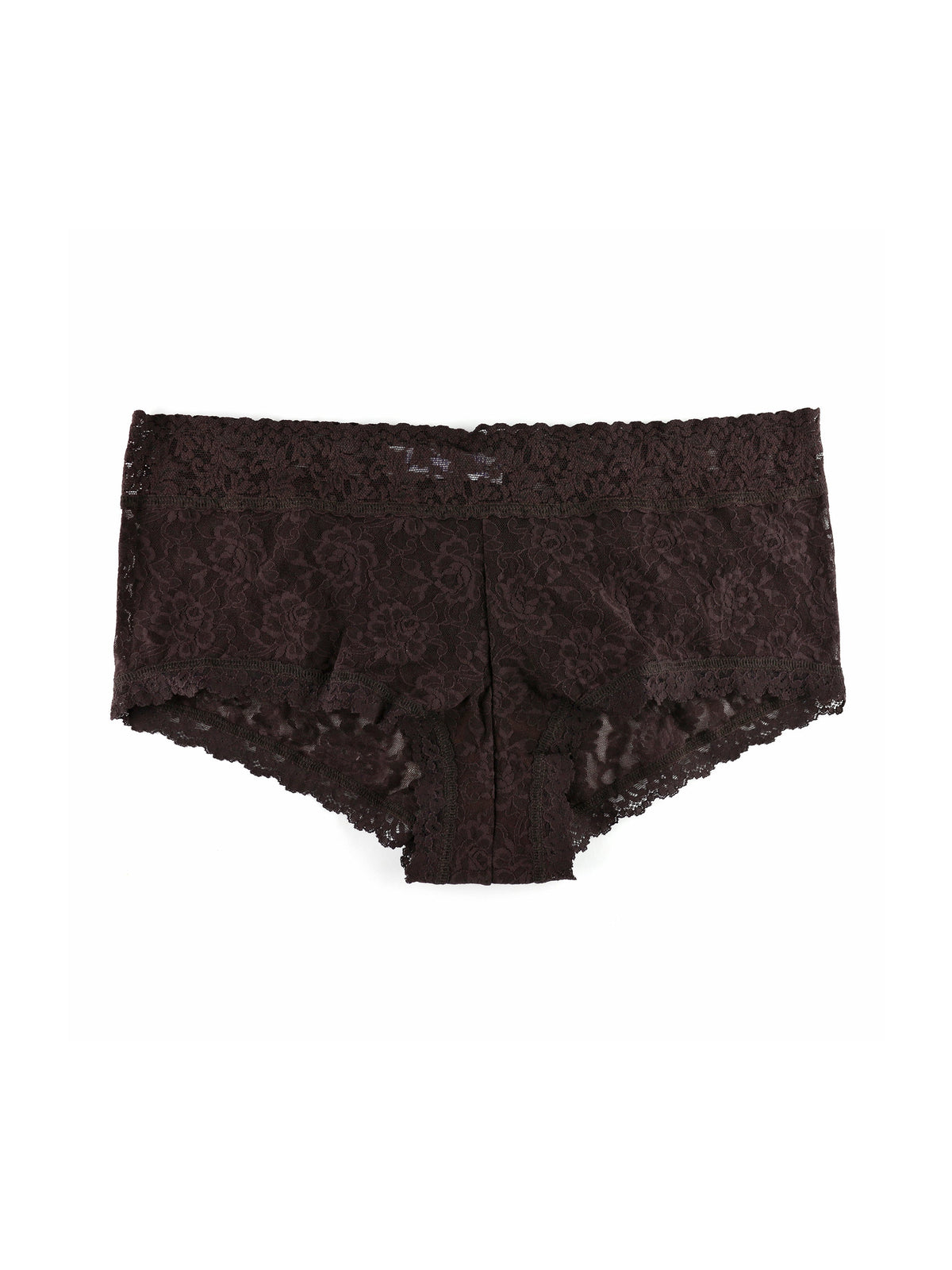 Plus Size Signature Lace Boyshort Chocolat Noir Brown | Hanky Panky