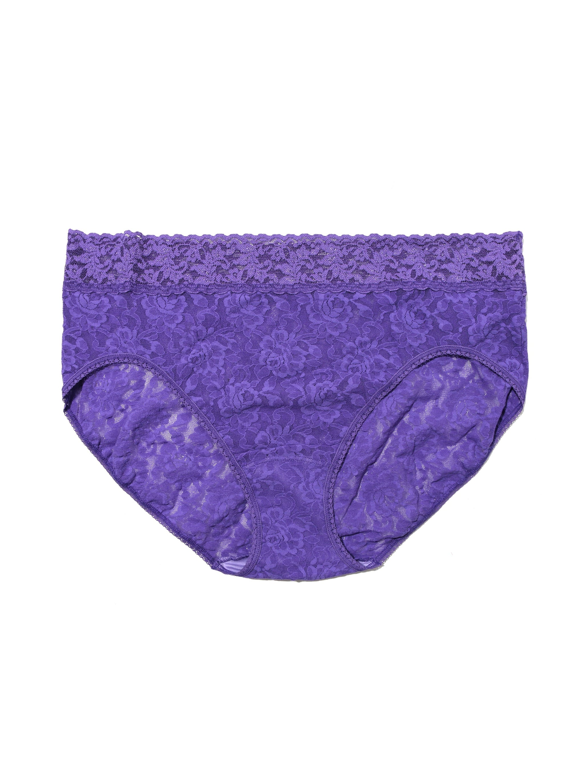 Plus Size Signature Lace French Brief Wild Violet Purple Sale
