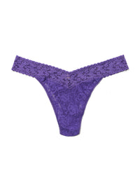 Plus Size Signature Lace Original Rise Thong Wild Violet Purple