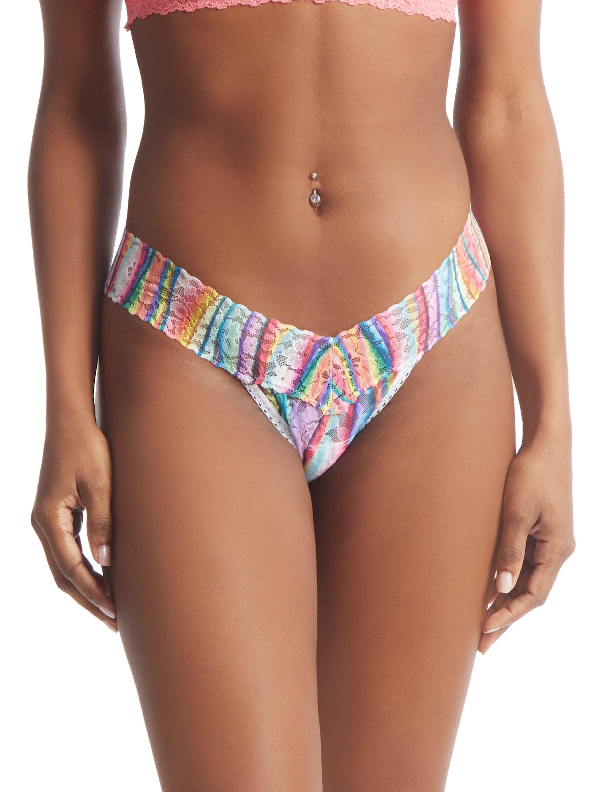 Printed Daily Lace™ Low Rise Thong Aura