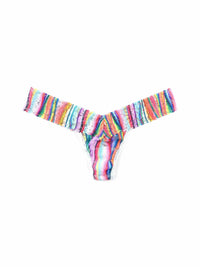 Printed Daily Lace™ Low Rise Thong Aura