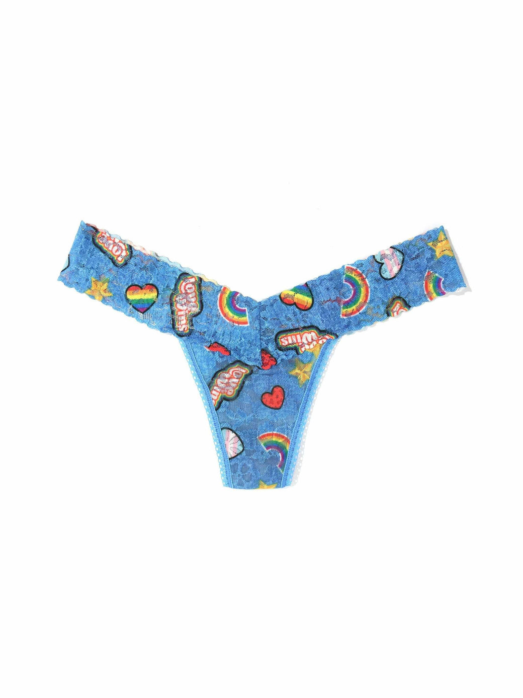 Printed Daily Lace™ Low Rise Thong Summer Love