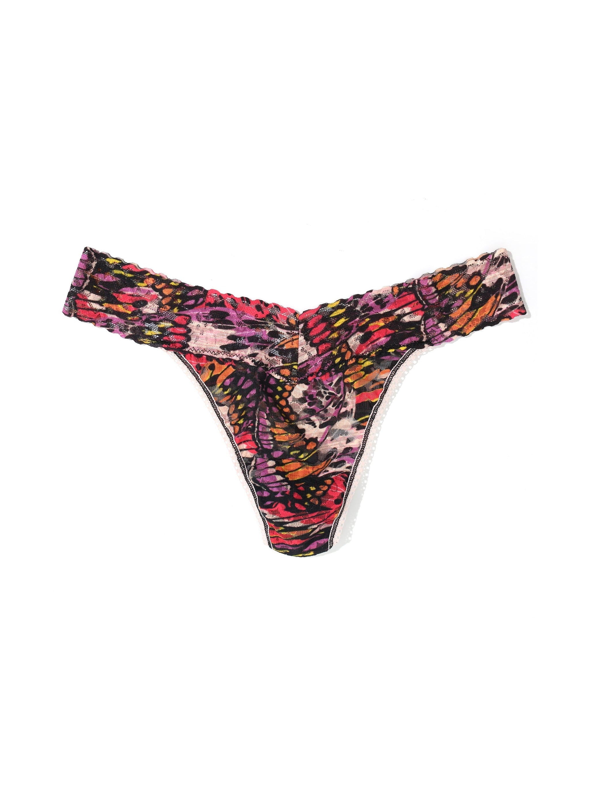 Printed Daily Lace™ Original Rise Thong Warm Breeze