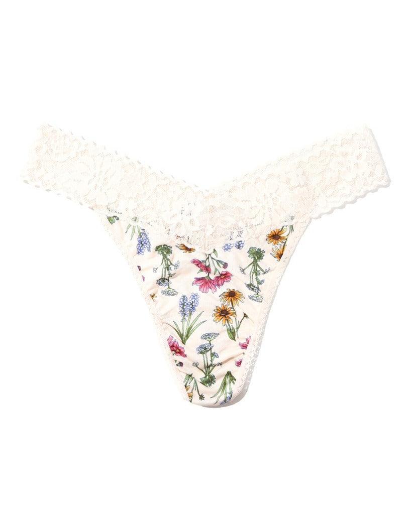 Printed DreamEase™ Original Rise Thong Flourish