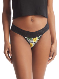 Printed DreamEase™ Low Rise Thong Fields of Gold Sale