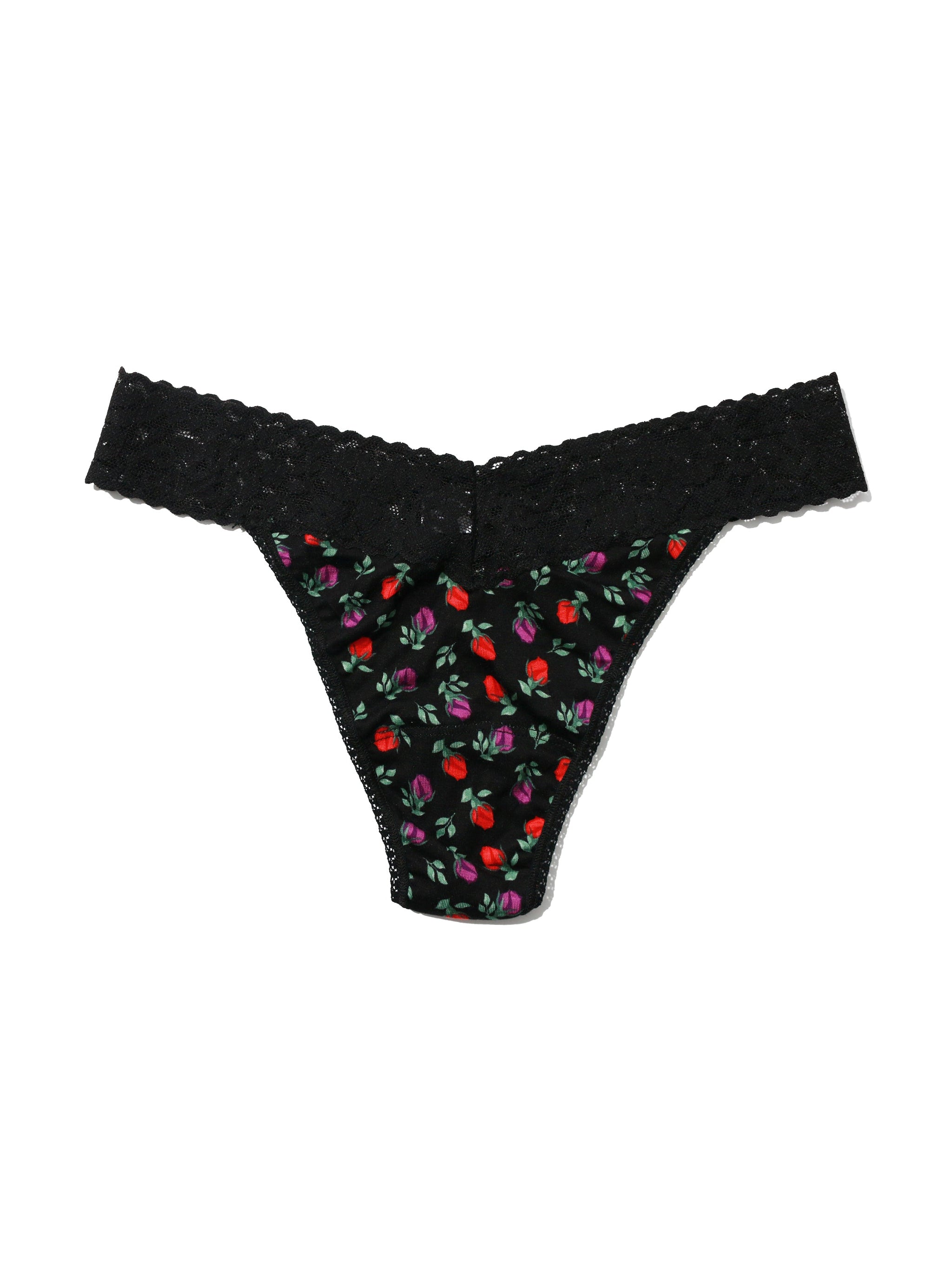 NEW Candies Thong G String Small Medium Large Lace polka dot floral black  red wh