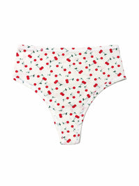 Printed PlayStretch™ High Rise Thong Cherry On Top Sale