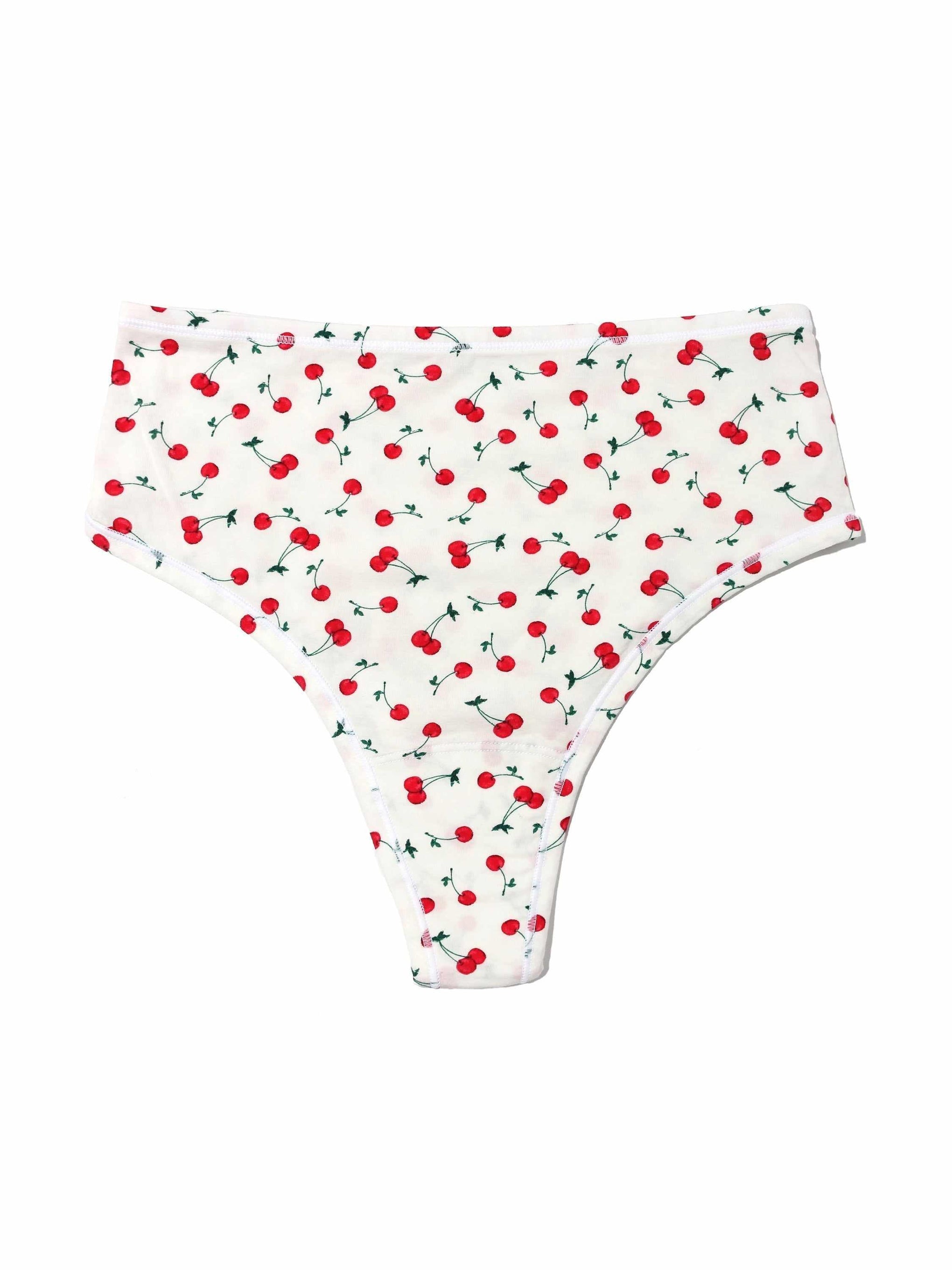 Printed PlayStretch™ High Rise Thong Cherry On Top Sale