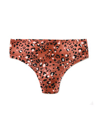 Printed PlayStretch™ Natural Rise Thong Wild Spots