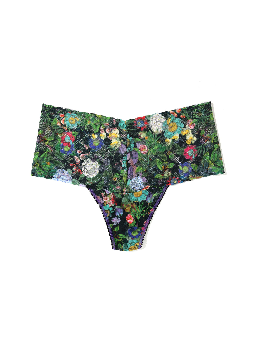 Printed Retro Lace Thong Voices On The Veranda Sale
